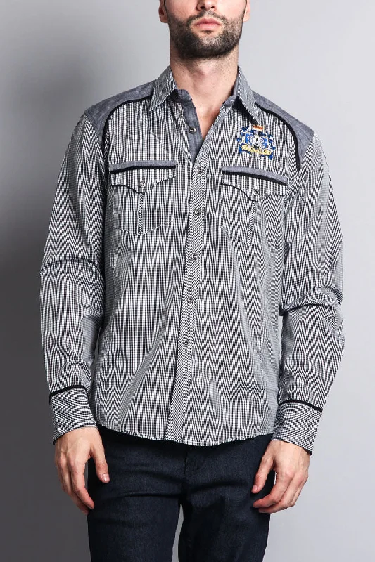 Flash Sale Long Sleeve Checkered Button Up Shirt