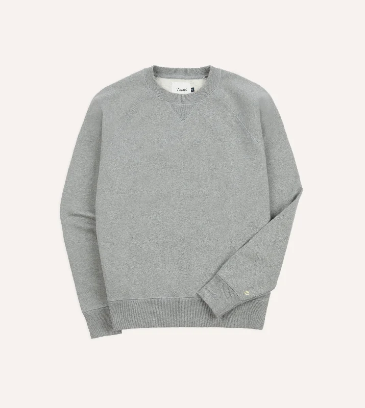 Weekend Savings Spectacular Grey Brushed Cotton Jersey Sweatshirt
