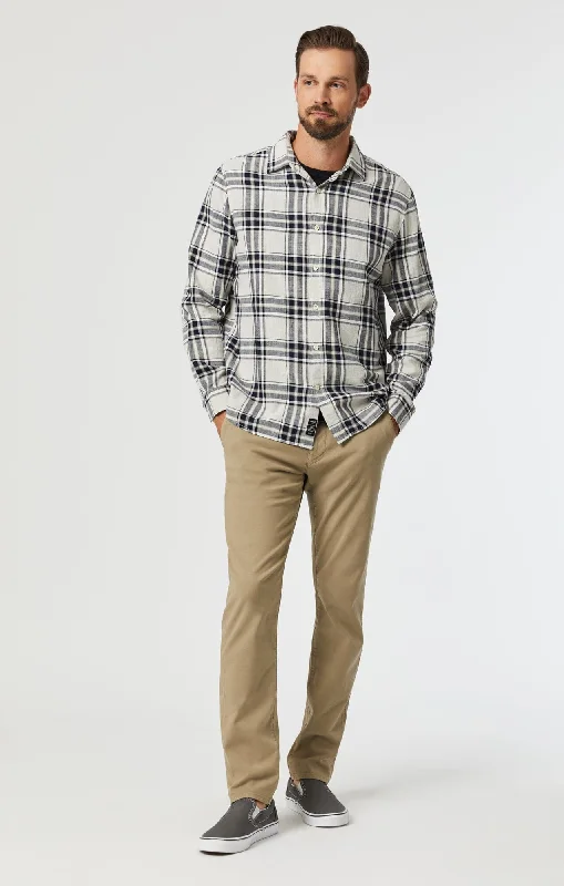 Weekend Extravaganza: Shop Now MILTON SLIM STRAIGHT CHINO IN BEIGE LUXE TWILL