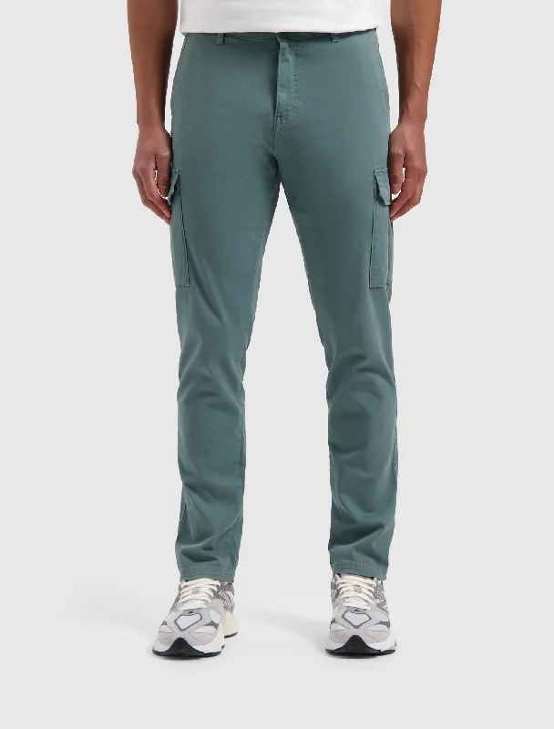 Act Now Garment Dye Cargo Pants | Faded Green