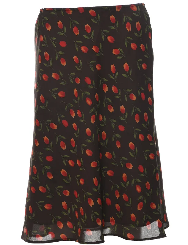 Buy More, Save More Worthington Floral Pattern A-line Skirt - M