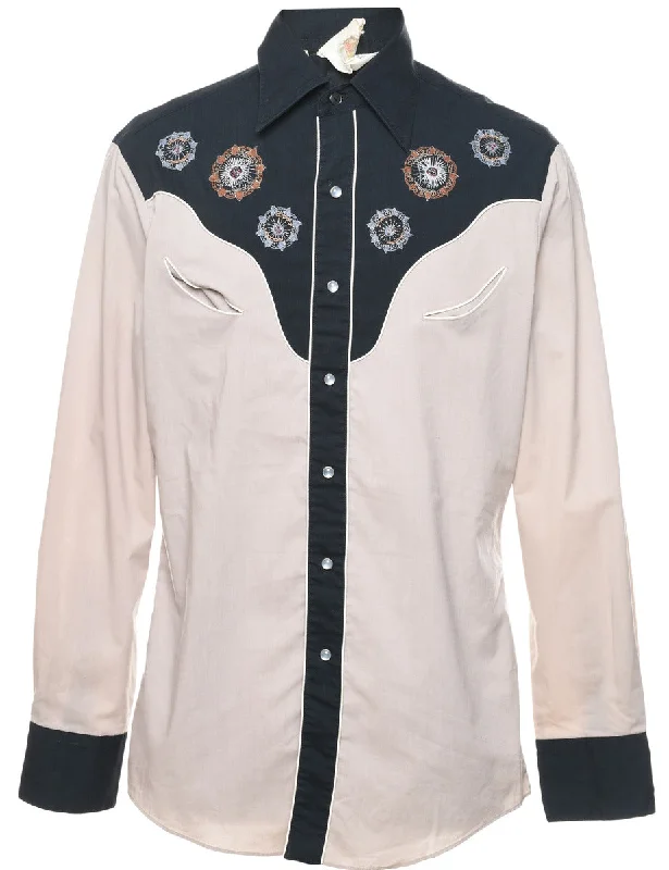 Crazy Deal Yoke Detail Western Shirt - M