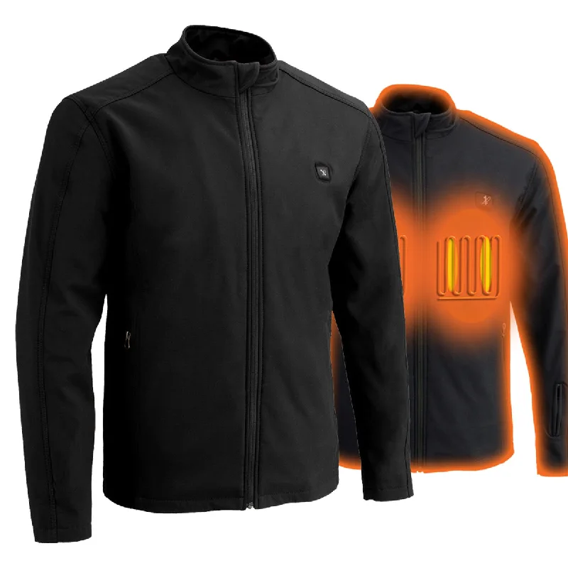 Customer Appreciation Sale Nexgen Heat MPM1762SET Men’s Soft Shell Heated Jacket - Black Standup Collar Jacket for Winter with Battery Pack Customer Appreciation Sale Nexgen Heat MPM1762SET Men’s Soft Shell Heated Jacket - Black Standup Collar Jacket for Winter with Battery Pack