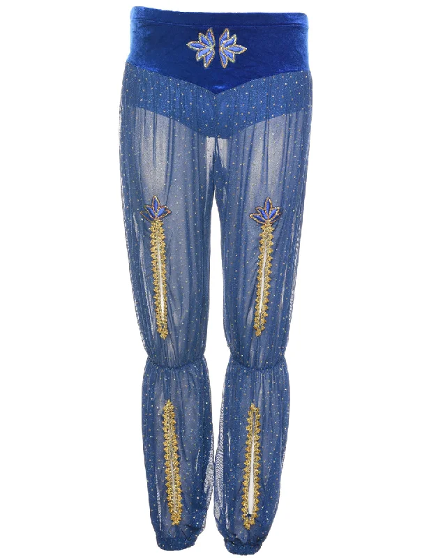 Major Savings Velvet Lurex Trousers - W25 L28