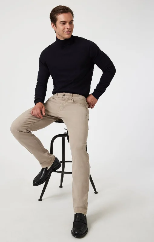 Reduced Rates MARCUS SLIM STRAIGHT LEG IN LATTE LUXE TWILL