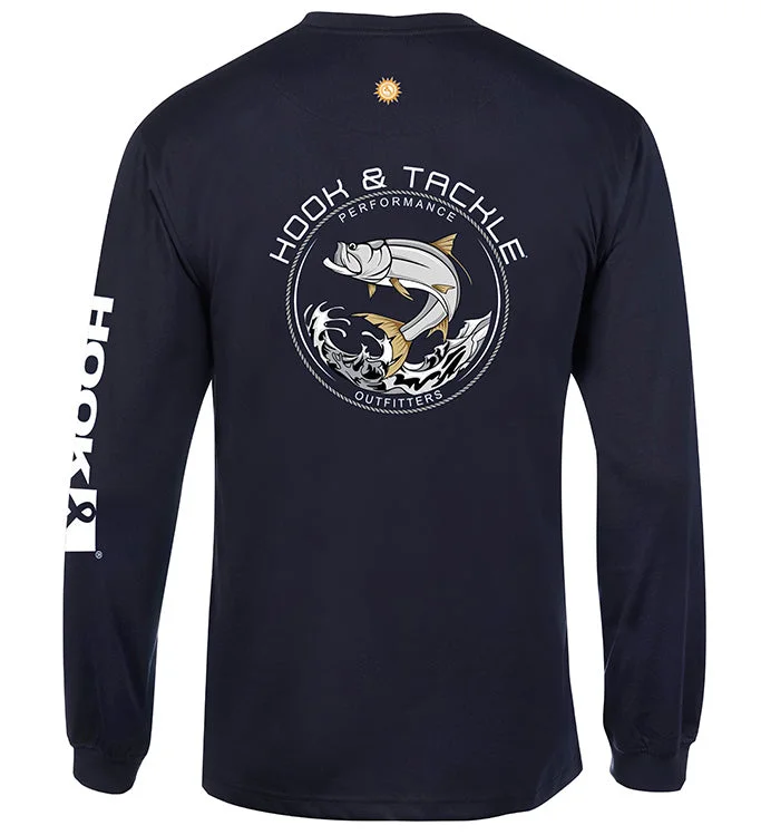 Deep Discounts Men's Tarpon Leap Thrust L/S UV Fishing T-Shirt