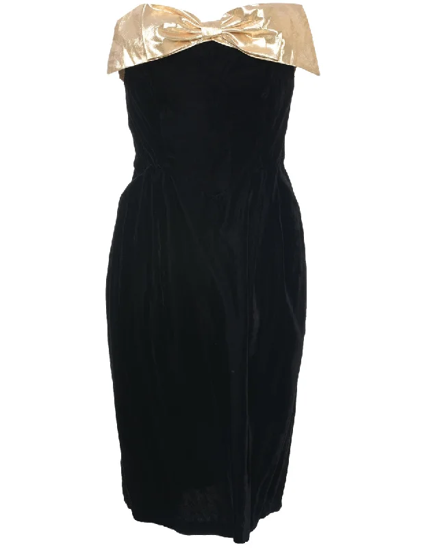 Special Offer Velour Evening Dress - M