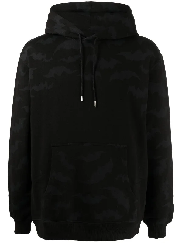 Early Access Bat-Print Cotton Hoodie