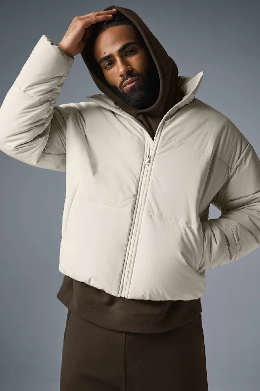 Weekend Special Stretch Woven Street Puffer - Bone