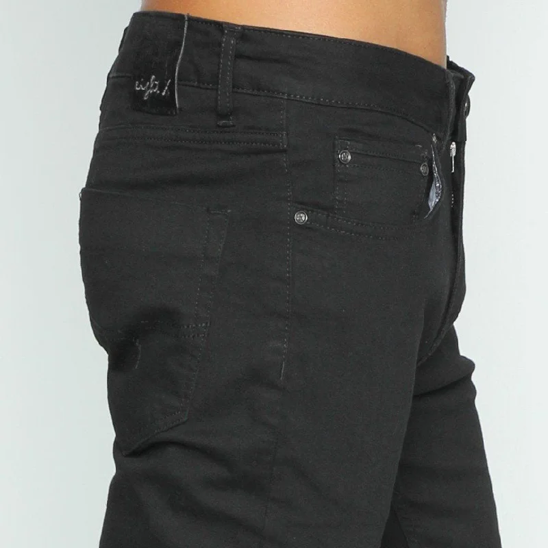 Today Only Slim Fit Stretch Black Denim Jeans #EIG-36
