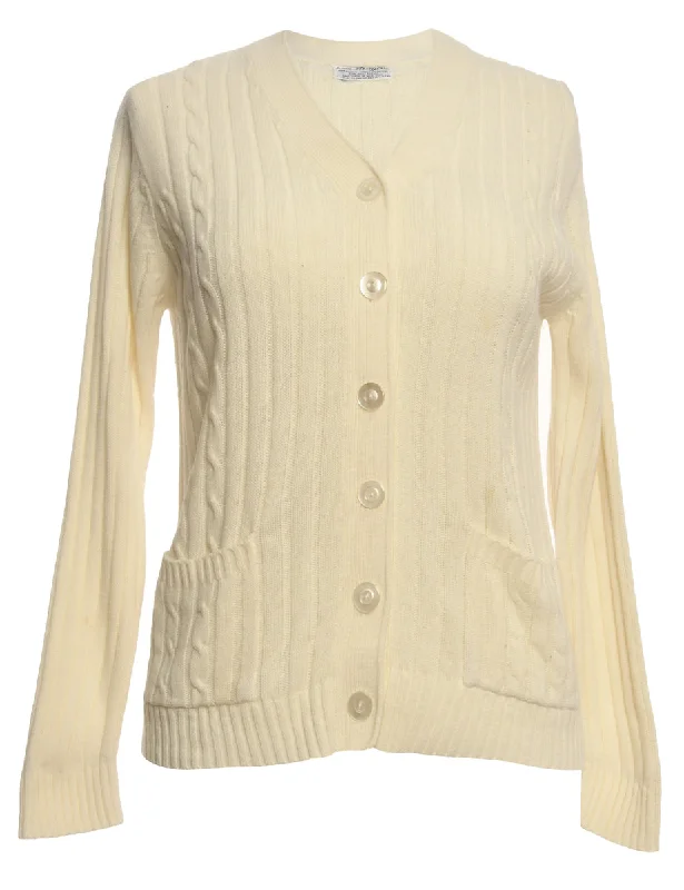 Flash Sale White Cardigan - M