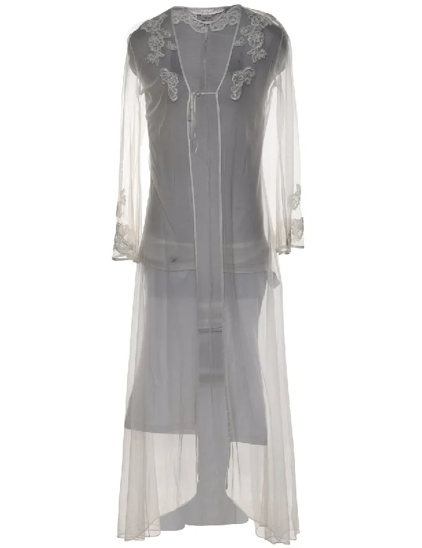 Today Only White Sheer Lace Victoria's Secret Dressing Gown - M