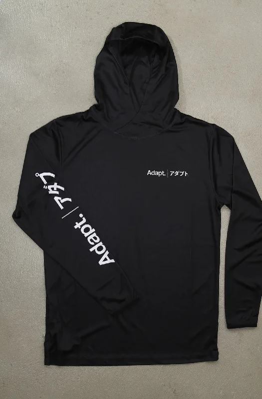 Unwind with Weekend Discounts ADVANCE Kineda (Men's Black Hooded Shirt)
