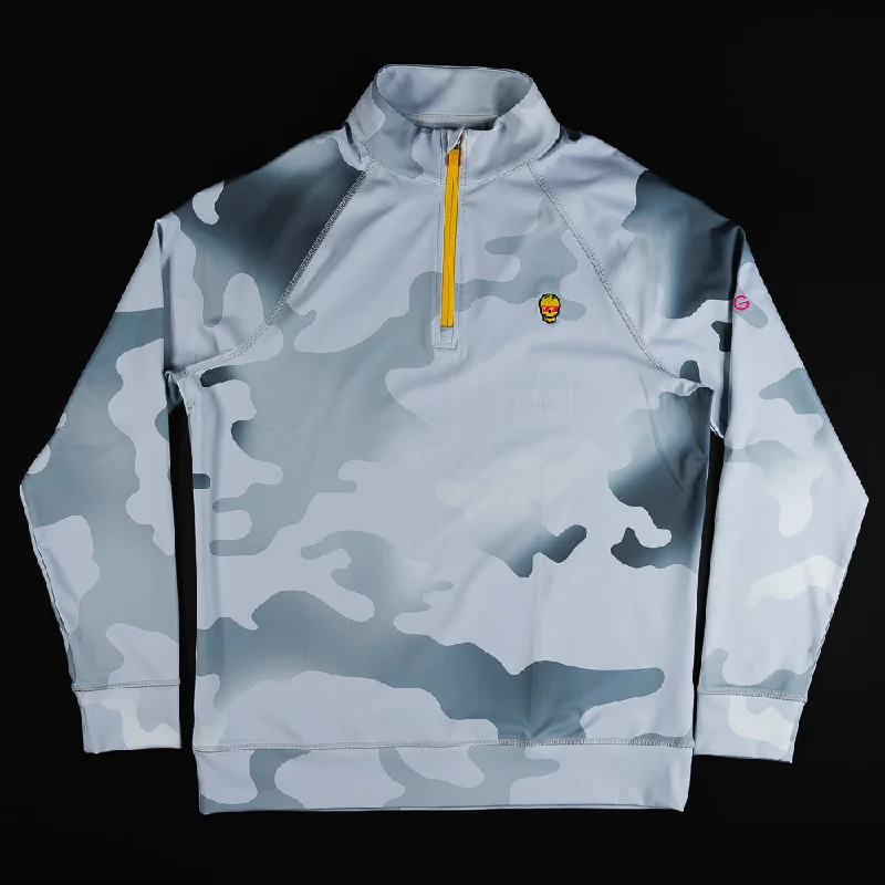 Price Reduction G/FORE Gradient Camo Skull 1/4 Zip Pullover