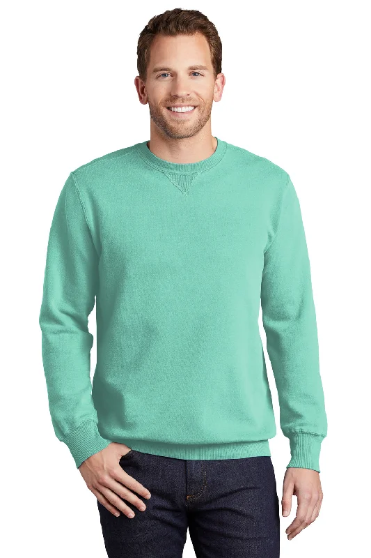 Weekend Savings Spectacular Port & Company Mens Beach Wash Fleece Crewneck Sweatshirt - Cool Mint Green Weekend Savings Spectacular Port & Company Mens Beach Wash Fleece Crewneck Sweatshirt - Cool Mint Green