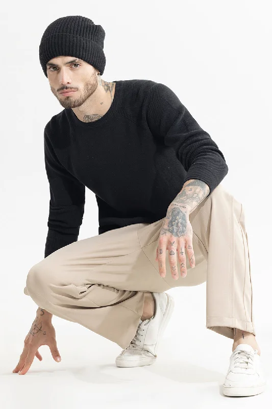 Huge Savings Knitline Black Sweater