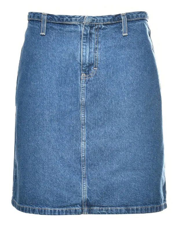 Limited Supply Tommy Hilfiger1990s Medium Wash Denim Skirt - M