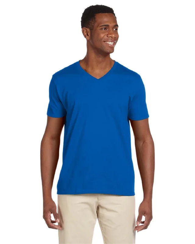 Warehouse Sale Gildan SoftStyle V-Neck T-Shirt | Royal Blue