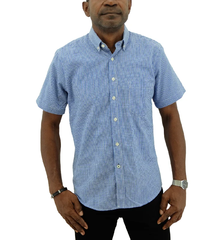 Sale Event 20C790, Jordache, Men's S/S Shirt- Plaid- (S-XL)