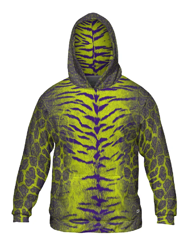 Don't Miss Tiger Leopard Skin Purple Lime Green