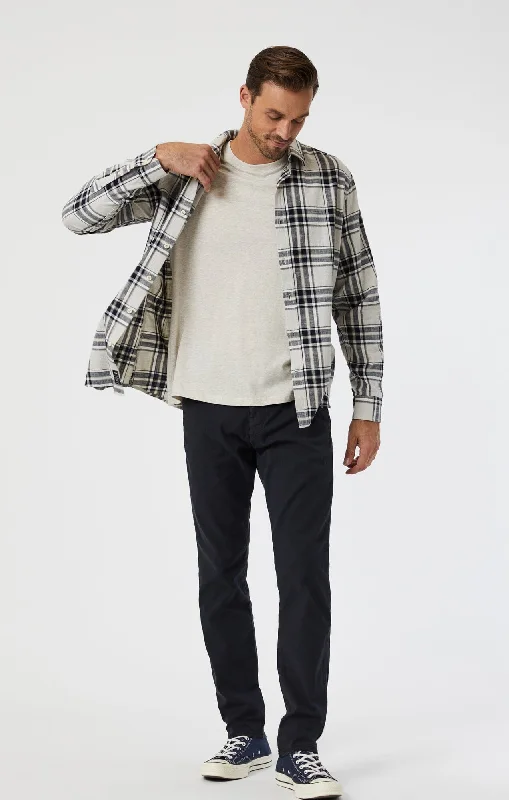 Weekend Bargains Await You MILTON SLIM STRAIGHT CHINO IN DEEP NAVY LUXE TWILL