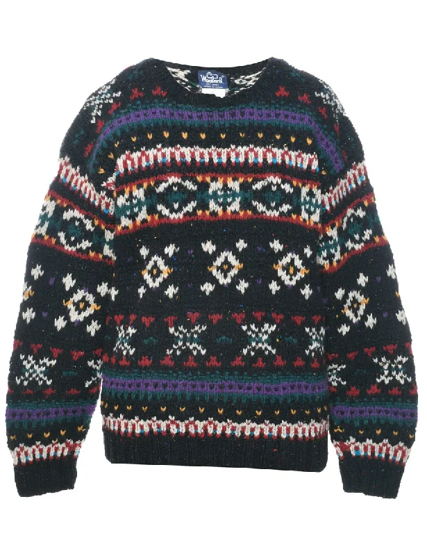 Exclusive Online Offer Woolrich Patterned Jumper - L