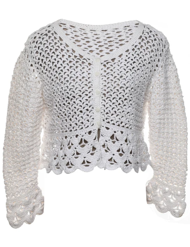 Great Bargain White Cardigan - M