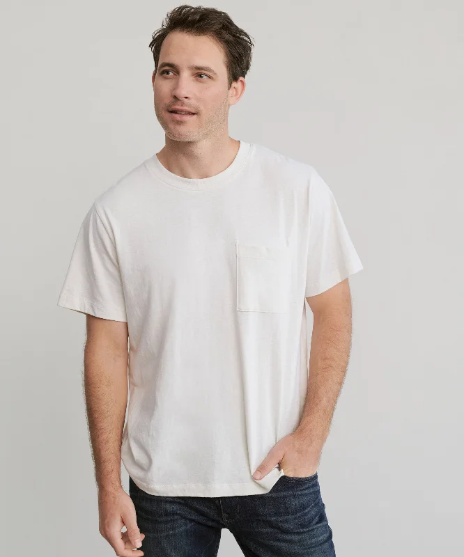 Shop and Save Men's Vintage Pocket Tee