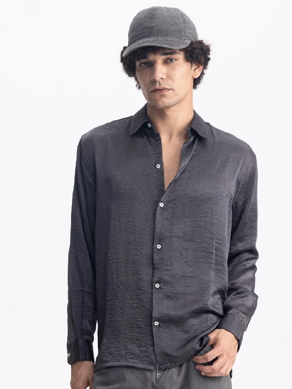 Stock Up and Save Grey Plain Casual Shirt