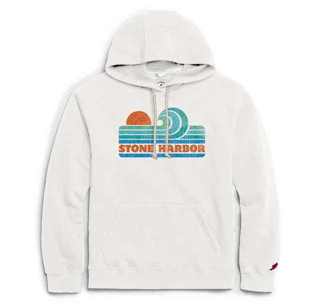 Weekend Savings Bonanza Men's Stone Harbor Essential Fleece Hoodie - White