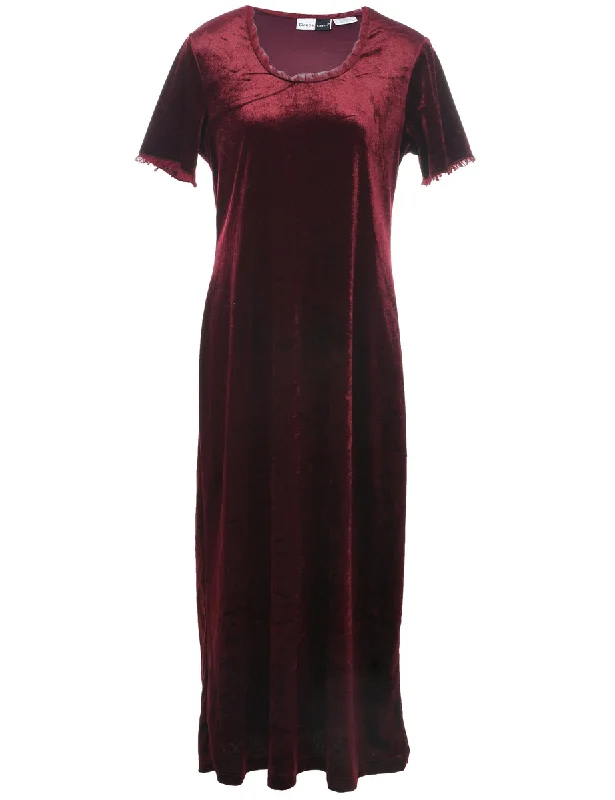New Deals Velvet Maxi Dress - M