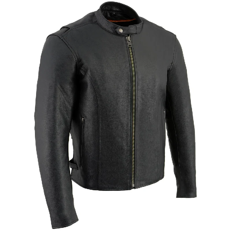 Savings Soar This Weekend Milwaukee Leather LKM1710 Men's Black Classic Scooter Style Leather Motorcycle Jacket w/ Removable Thermal Liner Savings Soar This Weekend Milwaukee Leather LKM1710 Men's Black Classic Scooter Style Leather Motorcycle Jacket w/ Removable Thermal Liner