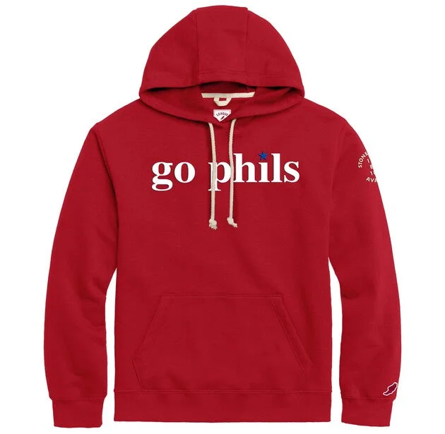 Weekend Deals to Make You Smile Go Phils Essential Fleece Hoodie - Cardinal Red