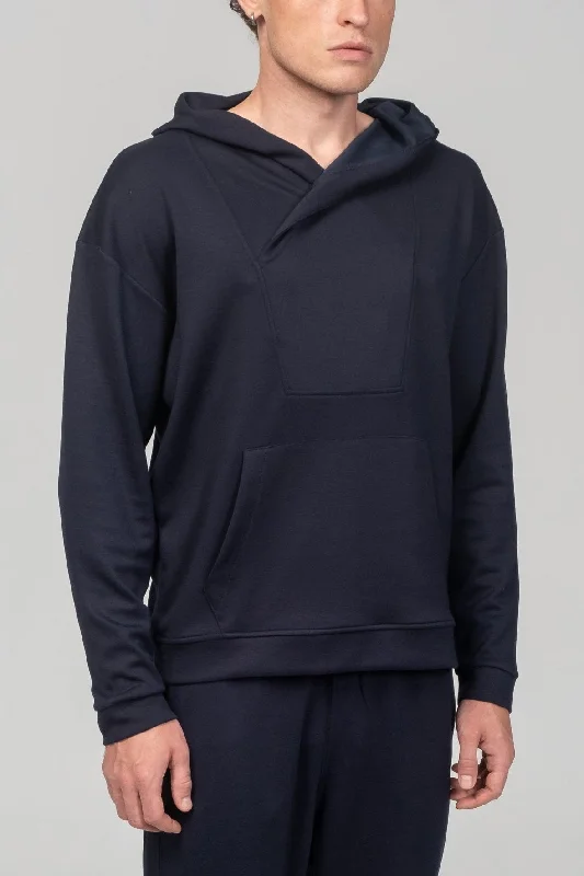 Unmissable Offer Weekend Hooded Sweater -  Navy