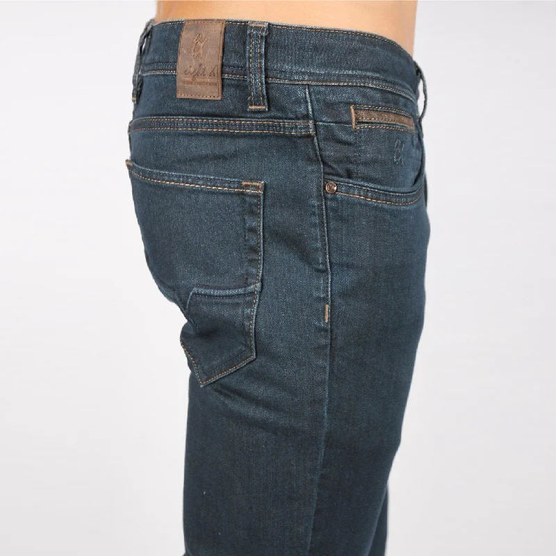 Weekend Specials to Savor Dark Blue Slim Fit Jeans #1076-07