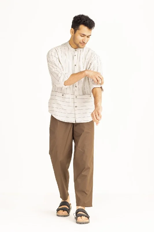 Special Promotion Front Pocket Shirt- Beige