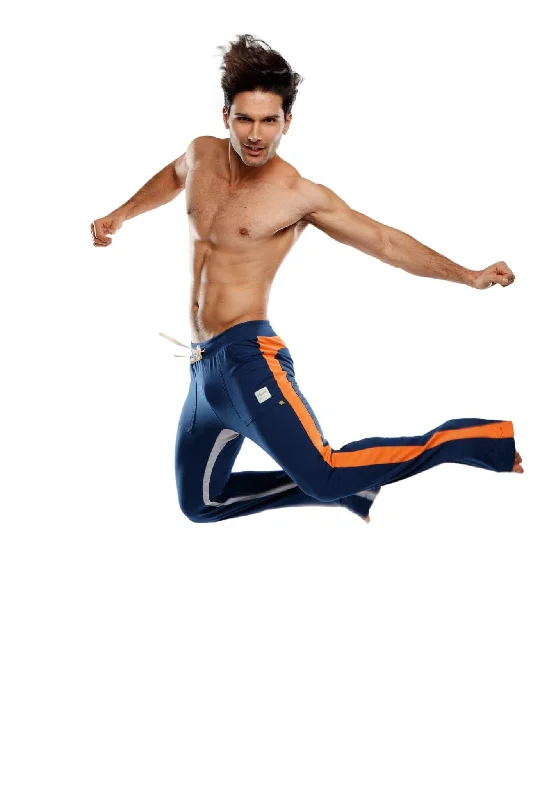 Price Drop Ultra Flex Yoga Track & Yoga Sweat Pant (Royal Blue w/Orange & Grey)