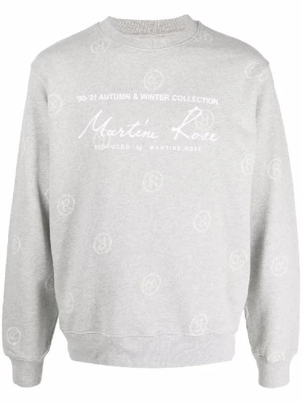 Weekend Discounts to Savor Logo-Print Crew-Neck Sweatshirt
