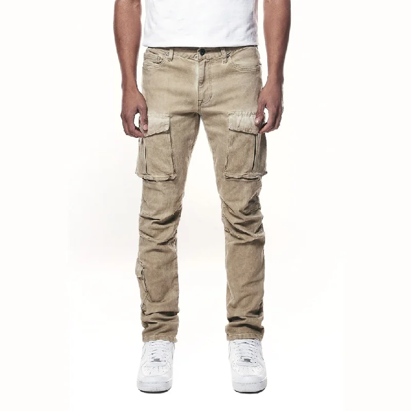 Deep Discounts Slim Overspray Utility Twill Pants