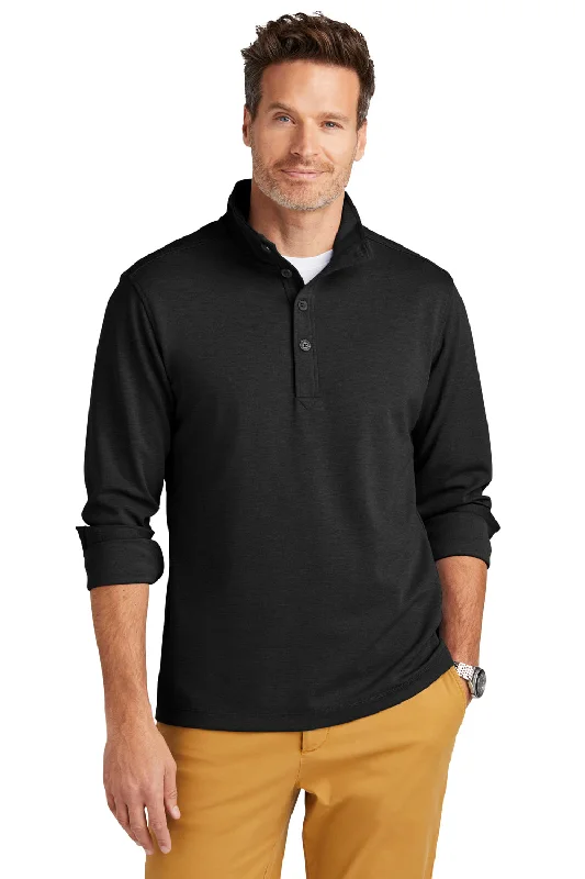 Weekend Savings Bonanza Brooks Brothers Mens 1/4 Button Down Sweatshirt - Heather Black Weekend Savings Bonanza Brooks Brothers Mens 1/4 Button Down Sweatshirt - Heather Black