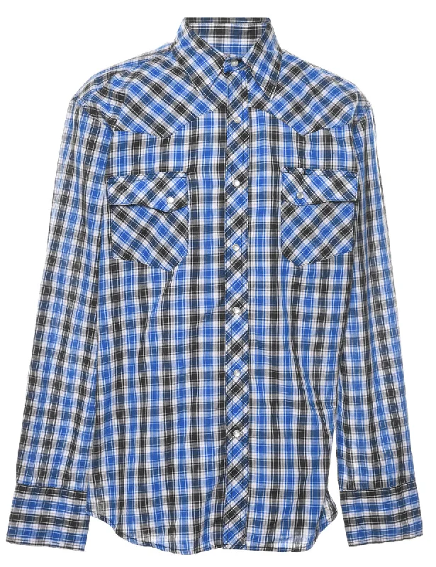 Savings Alert Wrangler Checked Western Shirt - L