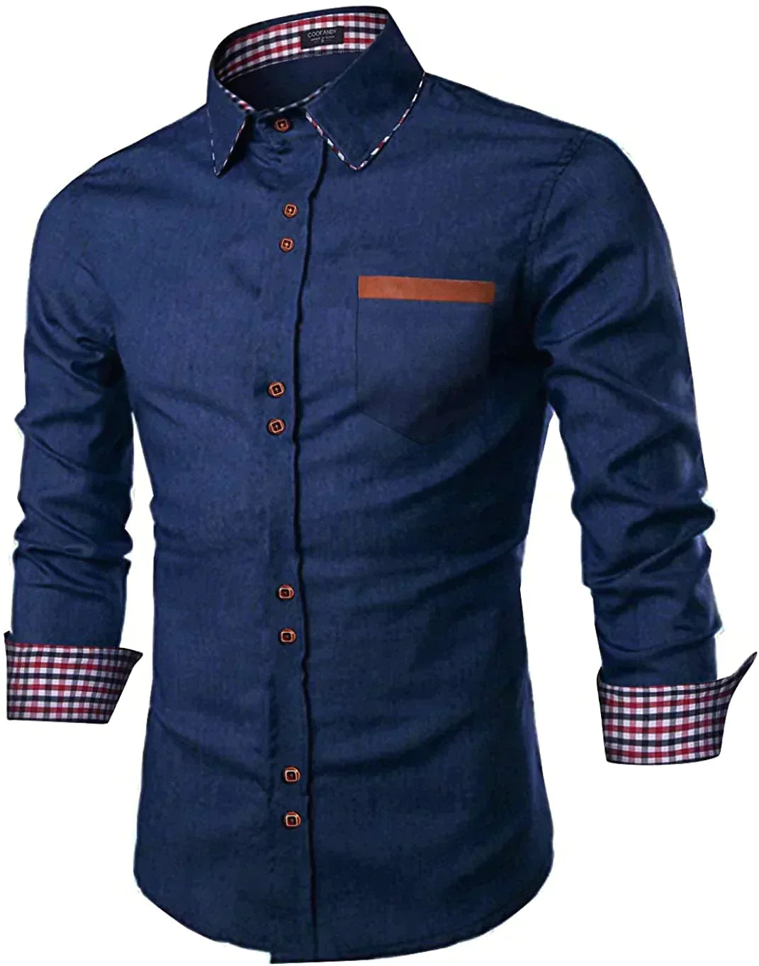 Weekend Offers You Can't Ignore Casual Button Down Denim Shirt with Pocket (US Only)