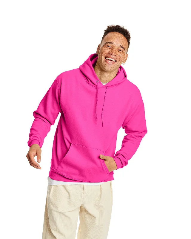 Bonus Savings Hanes 50/50 Hoodie Sweatshirt | Safety Pink