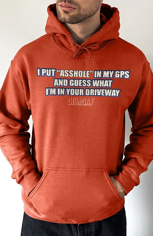 Weekend Deals That Dazzle Put "asshole" in GPS Pullover Hoodie