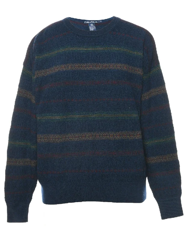 Weekend Deals That Please Wool Nautica Striped Jumper - L