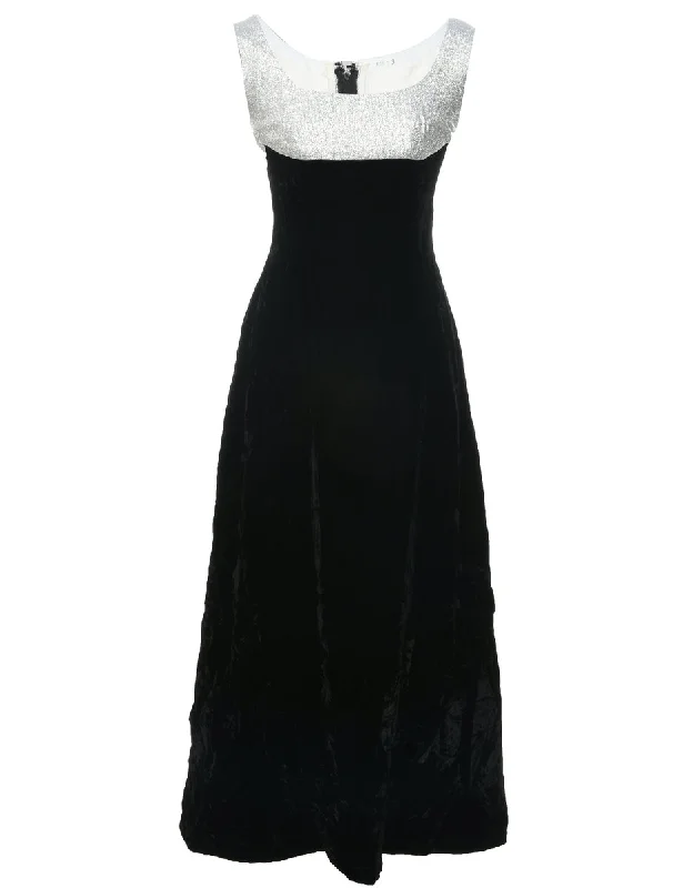 Get It Before It’s Gone Velvet Black Evening Dress - S