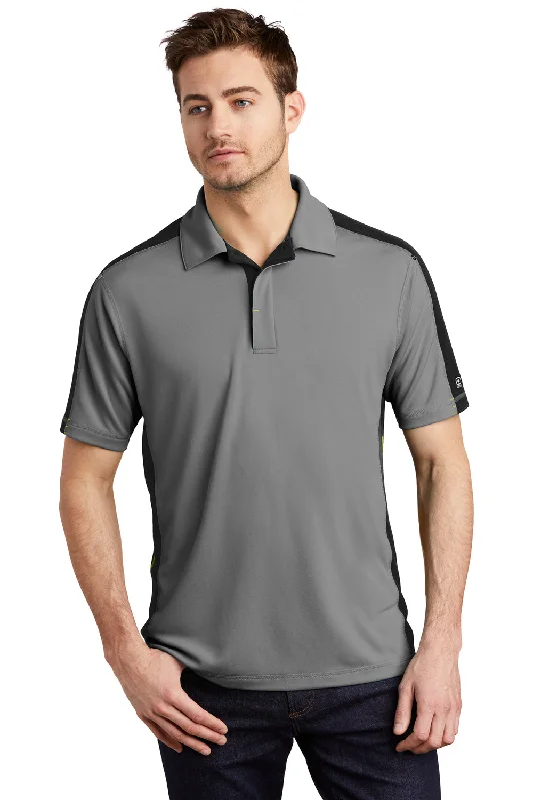 Quick Sale Ogio Mens Trax Moisture Wicking Short Sleeve Polo Shirt - Petrol Grey/Blacktop - Closeout Quick Sale Ogio Mens Trax Moisture Wicking Short Sleeve Polo Shirt - Petrol Grey/Blacktop - Closeout