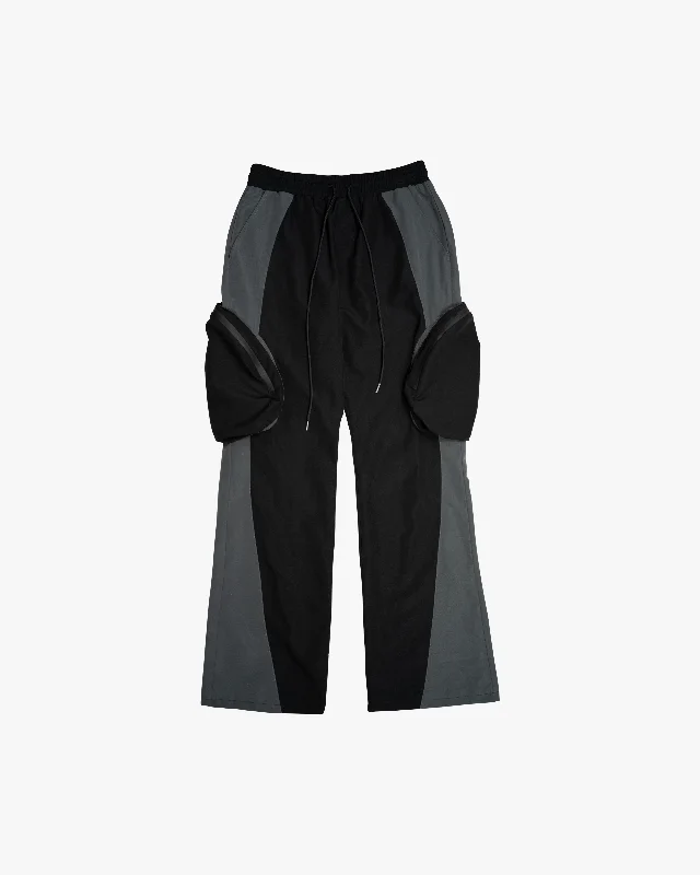 Discount Mania EPTM ORBIT FLARE PANTS - BLACK
