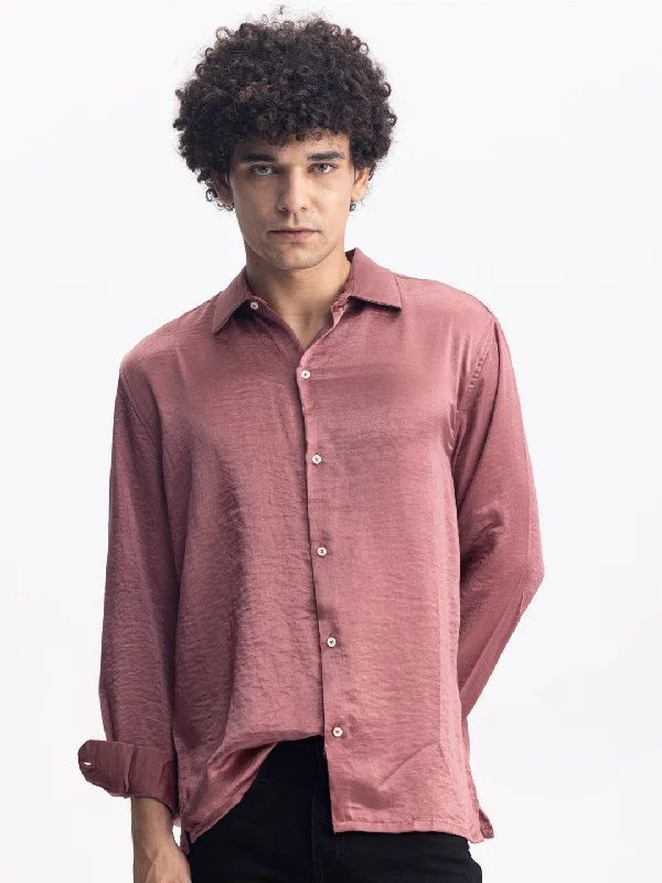 Limited Quantity Rust Plain Casual Shirt