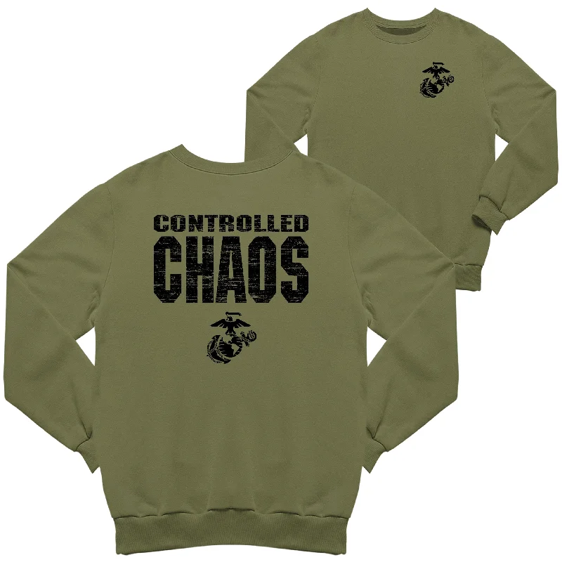 Weekend Special Marines Controlled Chaos 2-Sided Sweatshirt